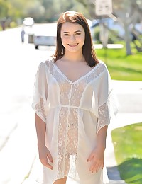 Kylie Sheer White Dress